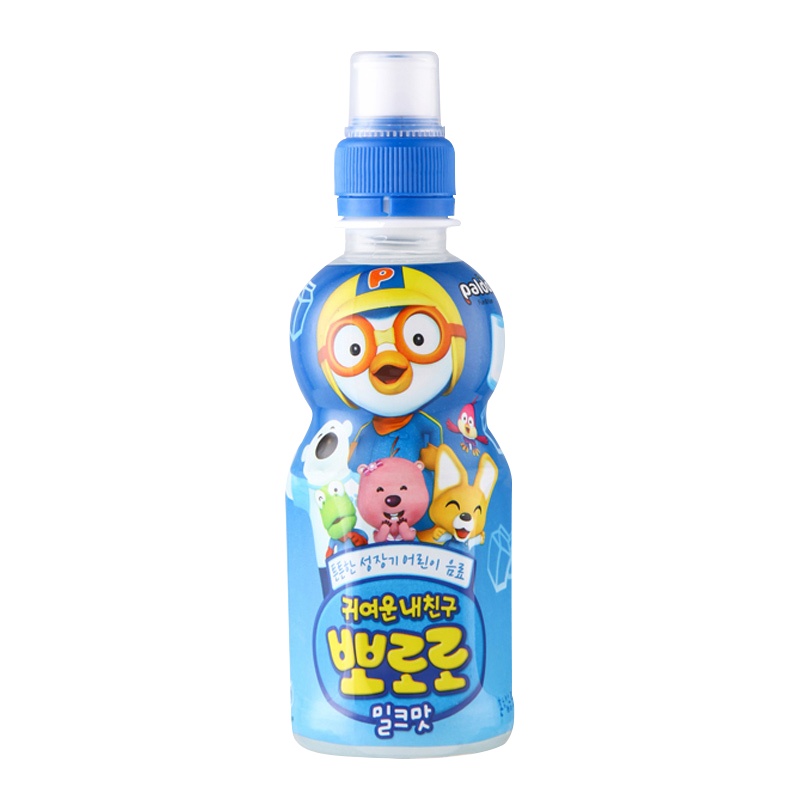 韩国进口 啵乐乐Pororo 儿童果味饮料 六口味 235ml *6瓶随机体验装(苹果草莓牛奶蓝莓芒果水蜜桃热带水果)