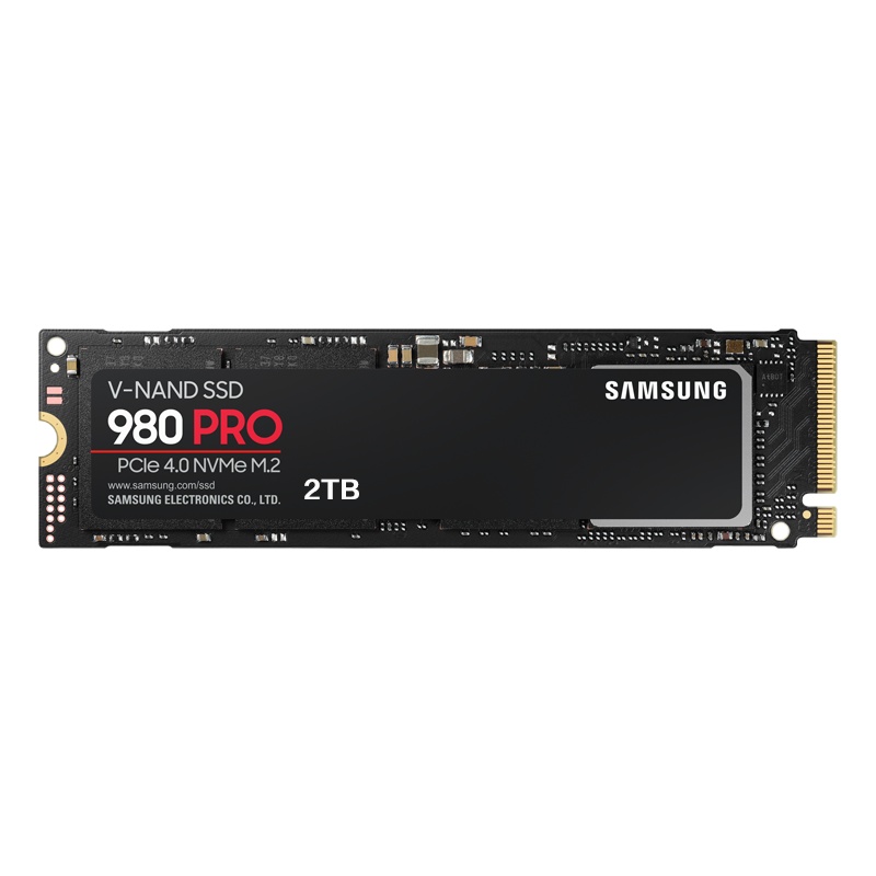 三星(SAMSUNG)980 PRO 2TB固态硬盘m.2接口(2280)NVMe协议PCIe4.0台式组装机笔记本电脑ssd固态硬盘( MZ-V8P2T0BW)