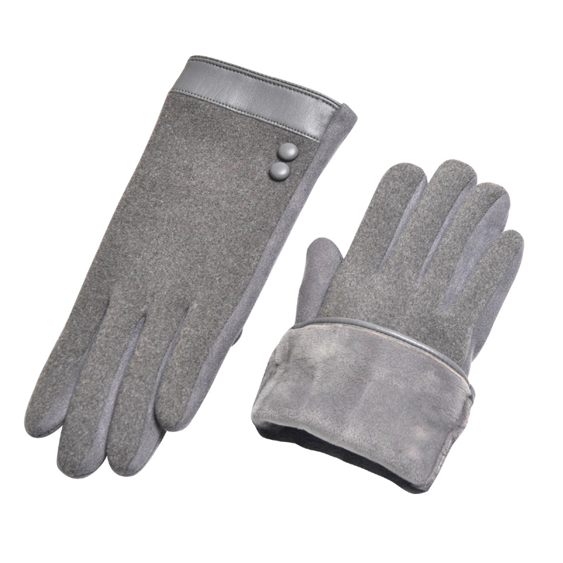 芳恩 臻品双拼麂皮绒手套A-F722 触屏手套 秋冬户外手套摩托车电动车防风保暖加厚手套 男女均码多色可选 一双价