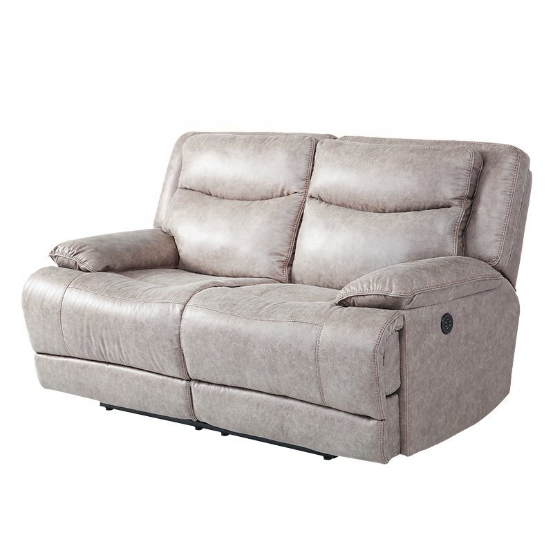 慕容布艺沙发北欧小户型简约现代双人沙发客厅科技布沙发USB充电