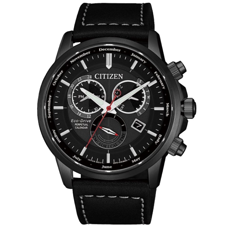 国行 西铁城(CITIZEN)手表时尚休闲光动能万年历 男士腕表 BL8155-15E