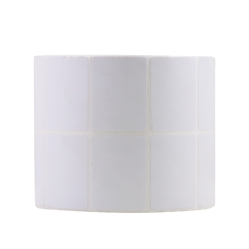 得力(deli)11918铜版标签纸 铜版纸不干胶标签纸 40*30mm*3000张/卷 条码纸 打印贴纸 小票条码贴纸