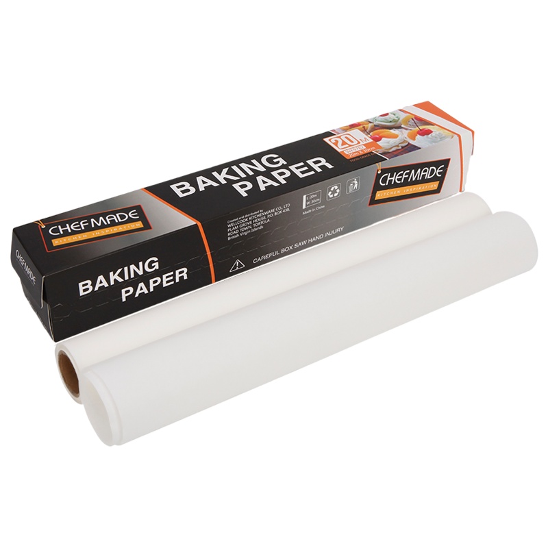 学厨 20m*30cm硅油纸 20米烘培包装纸 烧烤烤肉隔油纸 烹饪吸油纸蛋糕烤盘烤箱纸 蒸笼纸 烘焙工具 WK9782
