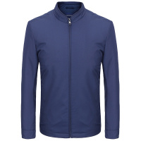 Youngor/雅戈尔秋冬新品男士商务休闲藏青素色修身茄克外套404FQA