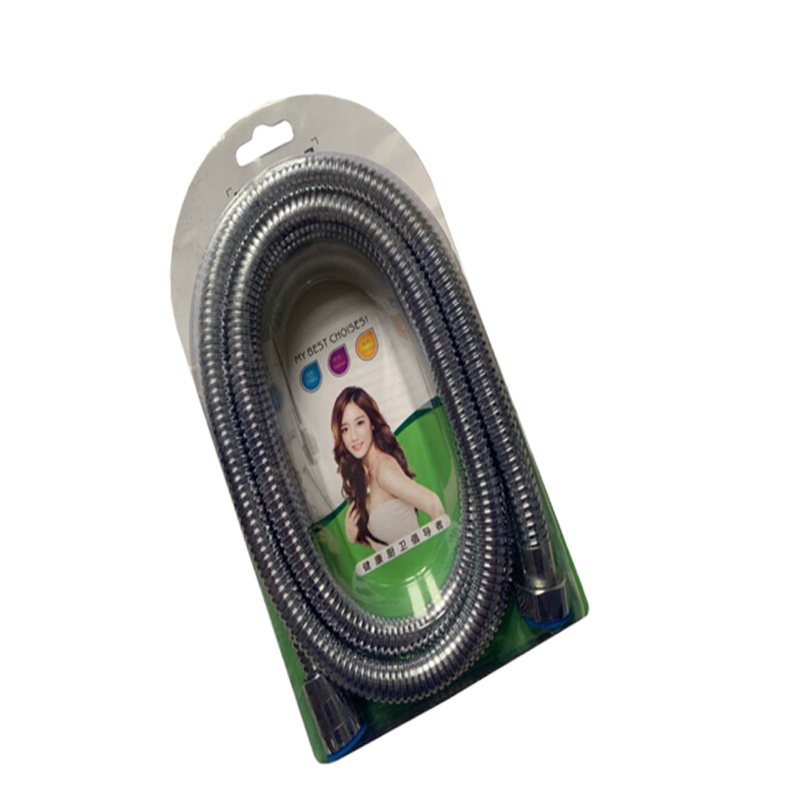 新港泉（xingangquan）新港泉立新 淋浴龙头进水软管 抽拉式水管1.5米 不锈钢防淋浴喷头花洒软管 49