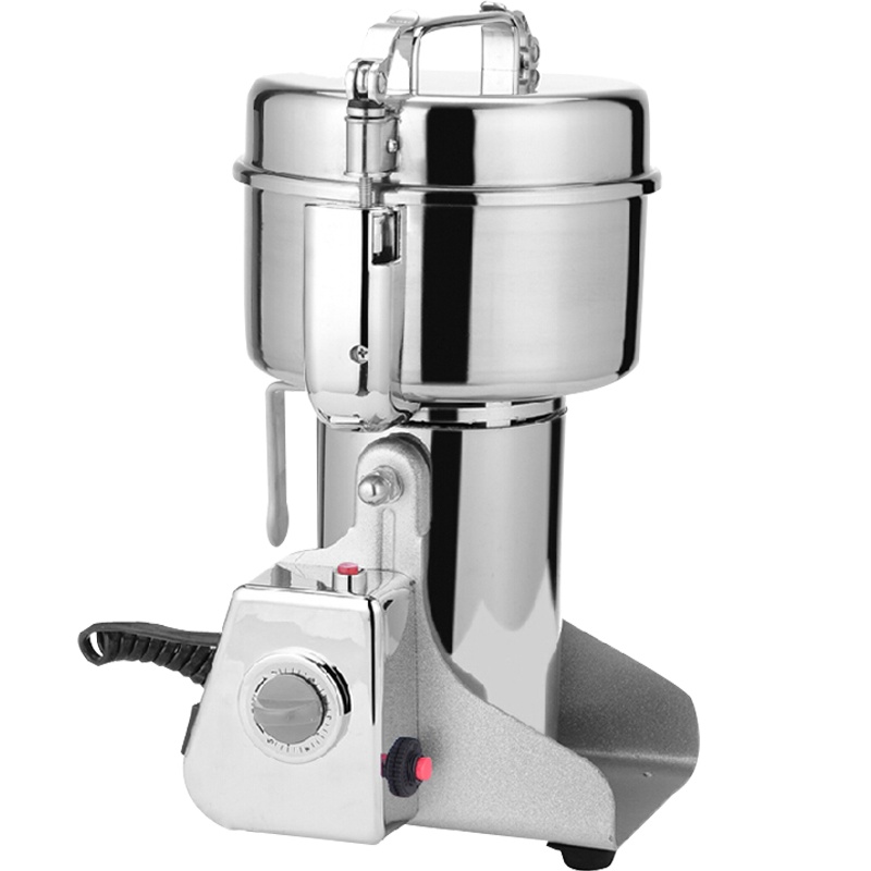 红景天2000克锁扣不锈钢摇摆粉碎机五谷杂粮电动磨粉机豆粉机打粉机家用商用大型超细研磨机药材干磨机搅拌机料理机2个刀头