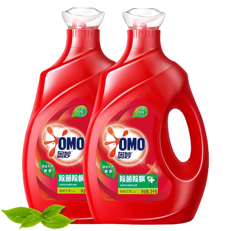 [12斤组合装]奥妙(OMO) 除菌除螨洗衣液 3kg+3kg XF