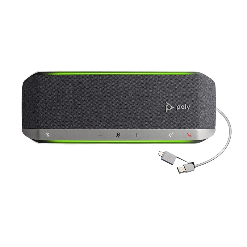 缤特力 Poly SYNC40+视频会议全向麦克风 会议扬声器 卓越降噪(2台无线串联适合10-60㎡内大中小会议室)
