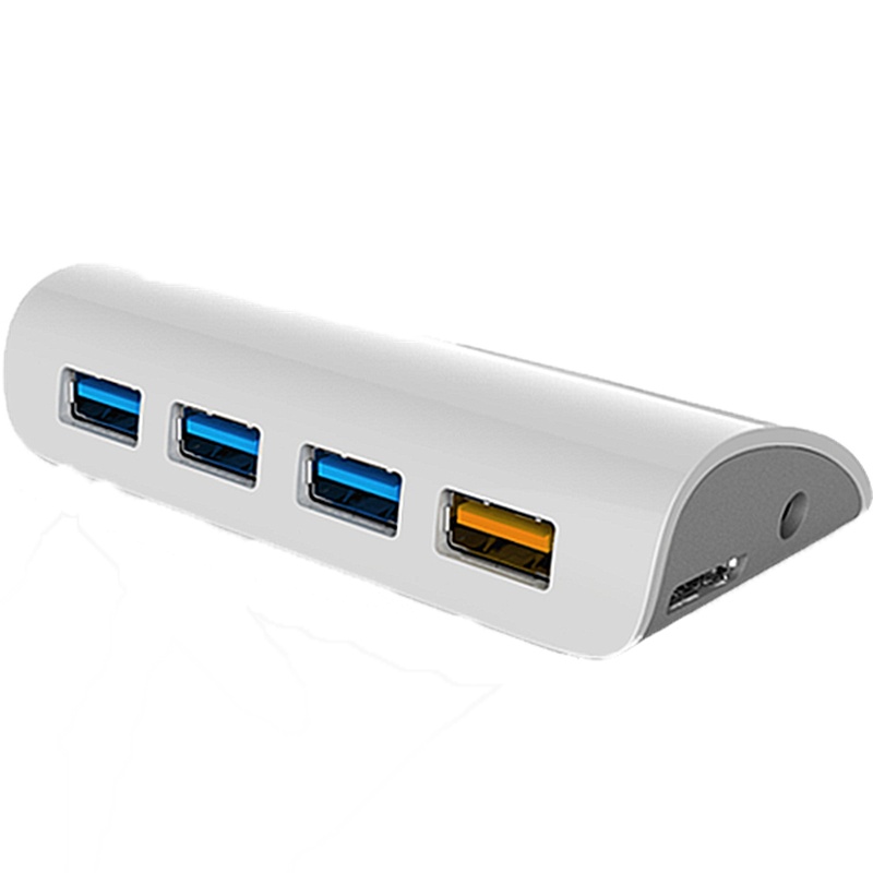 飚王(SSK)SHU808 四口USB3.0高速传输分线器 多功能扩展集线器HUB自带1米 带Micro-USB接口