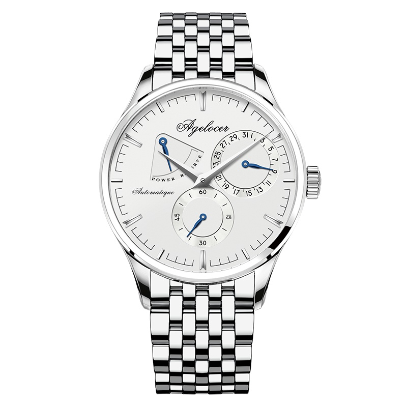 瑞士Agelocer艾戈勒手表 男士全自动机械表 男士真皮休闲时尚潮流手表 瑞士运动手表 BADPEST A4101