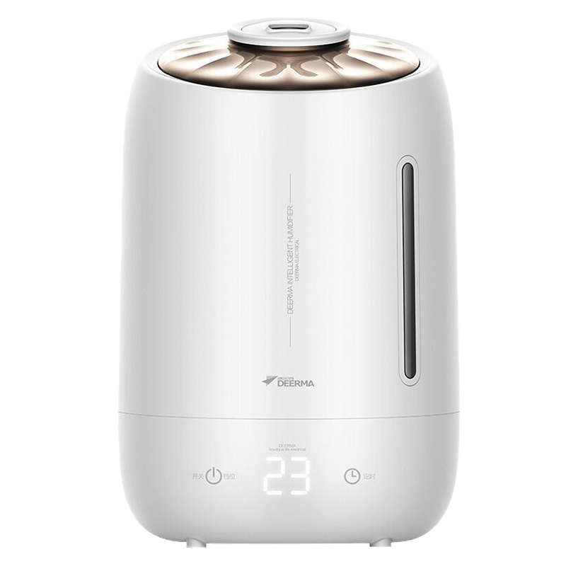 德尔玛(Deerma) 加湿器 5L大容量 家用卧室静音 迷你香薰空气加湿 DEM-F600 BK