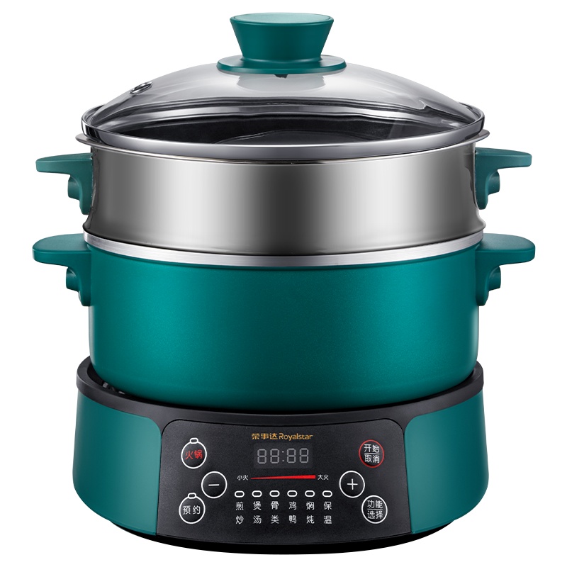荣事达(Royalstar)RHG-M30W(Z)微电脑电火锅多用途锅分体式家用电热锅电炒锅大容量不粘可煎烤电火锅