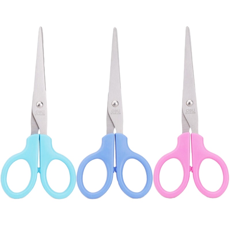 得力(deli) 6009剪刀 180mm 多色 单把价格 10把起订