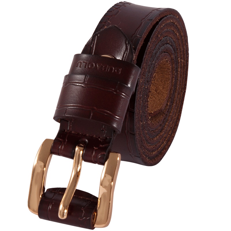 都宝路(dubaolu)新款复古简约文艺气质耐磨女针扣腰带