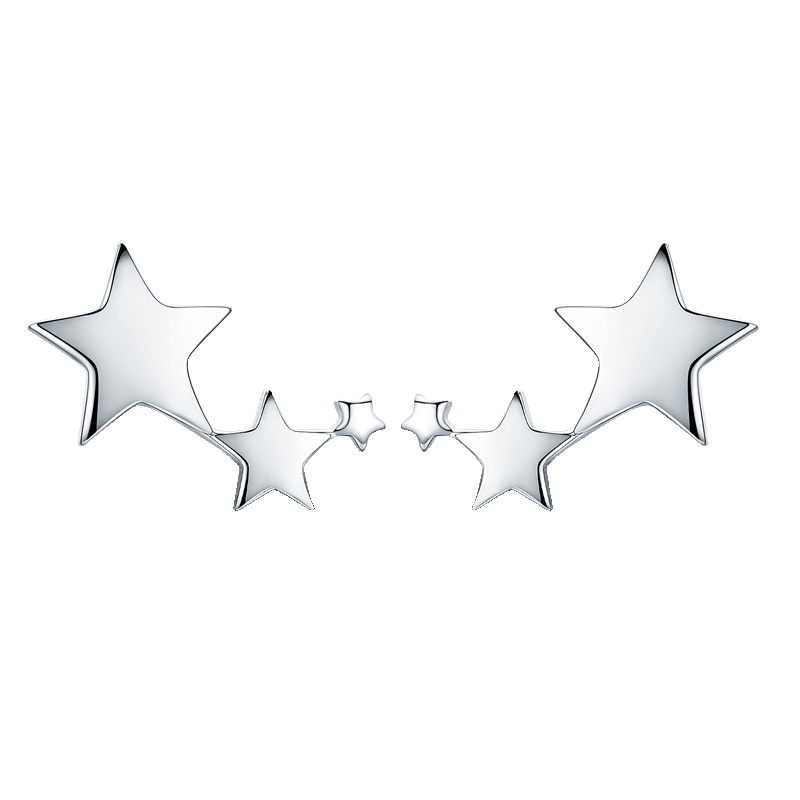 佰色传情(BRIR) S925银耳钉星星款时尚耳饰