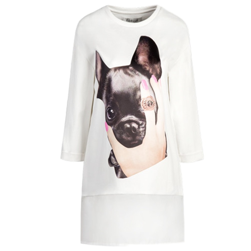 【福利款】拉夏贝尔中长款圆领T恤