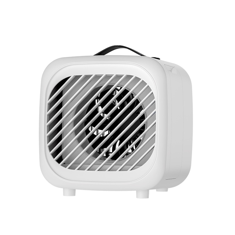 志高(CHIGO)桌面小风扇小型办公室冷风扇 桌上电风扇 桌面迷你小空调 制冷机电风扇加冰晶DM15J(白色+1冰晶)