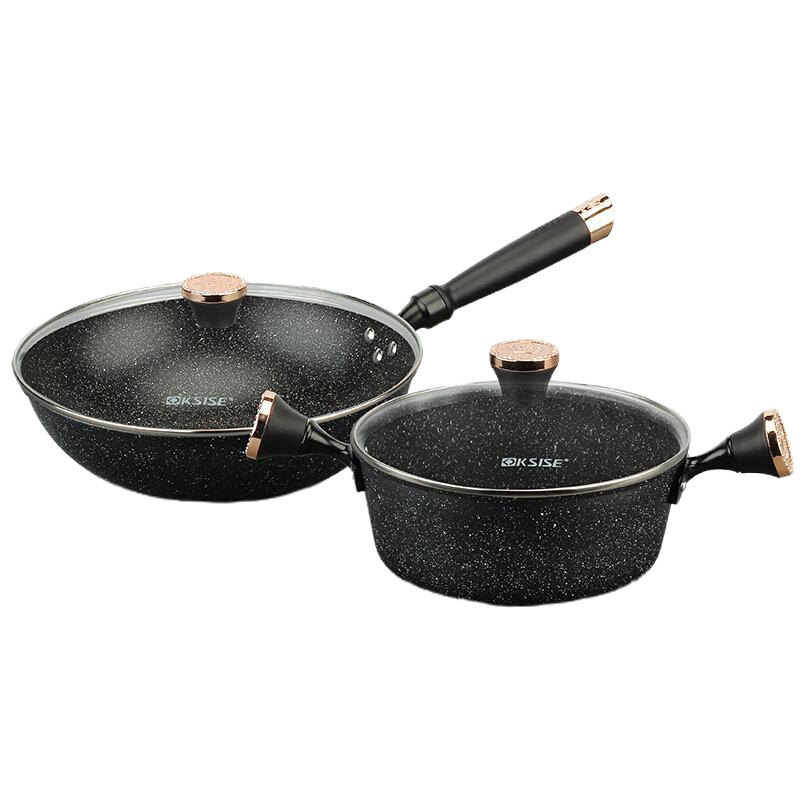KSISE金嫂子皇冠麦饭石不粘两件套  KST1932DZ    