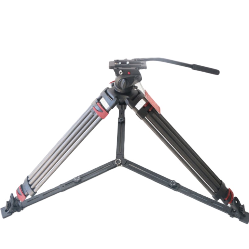 米泊MTT609A摄像机三脚架单反专业摄影支架相机三角架带液压云台套装