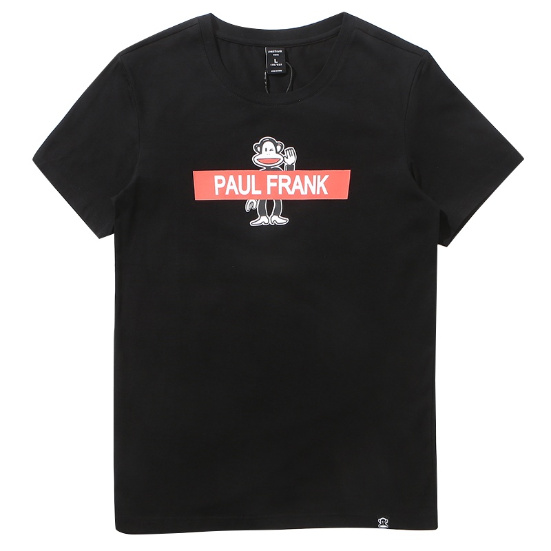Paul Frank/大嘴猴夏季短袖T恤男上衣时尚休闲圆领套头印花打底衫