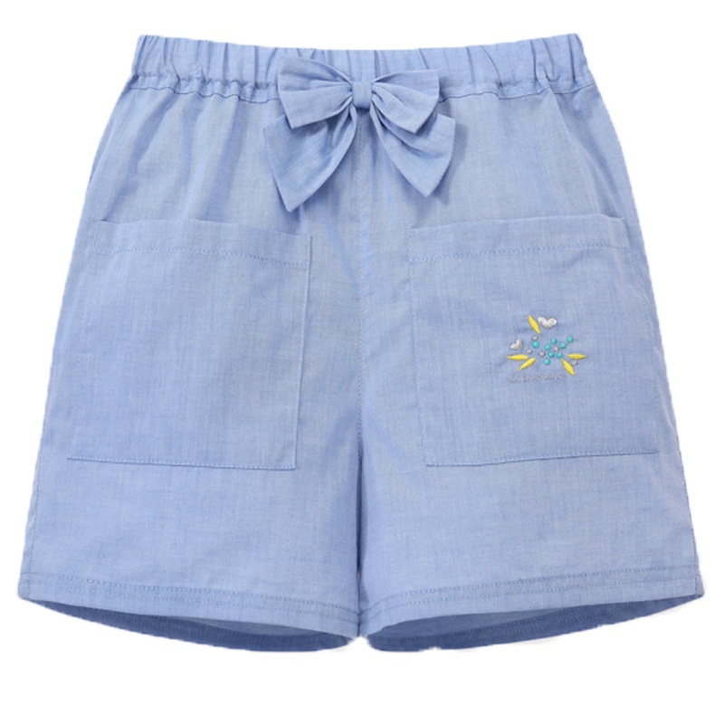丽婴房童装女童短裤夏季宝宝纯棉休闲裤儿童洋气蝴蝶结裤子2020新
