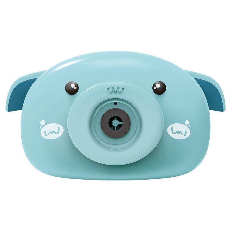 泰真小猪全自动泡泡机蓝色网红少女心照相机吹泡泡枪棒男孩女孩户外儿童玩具