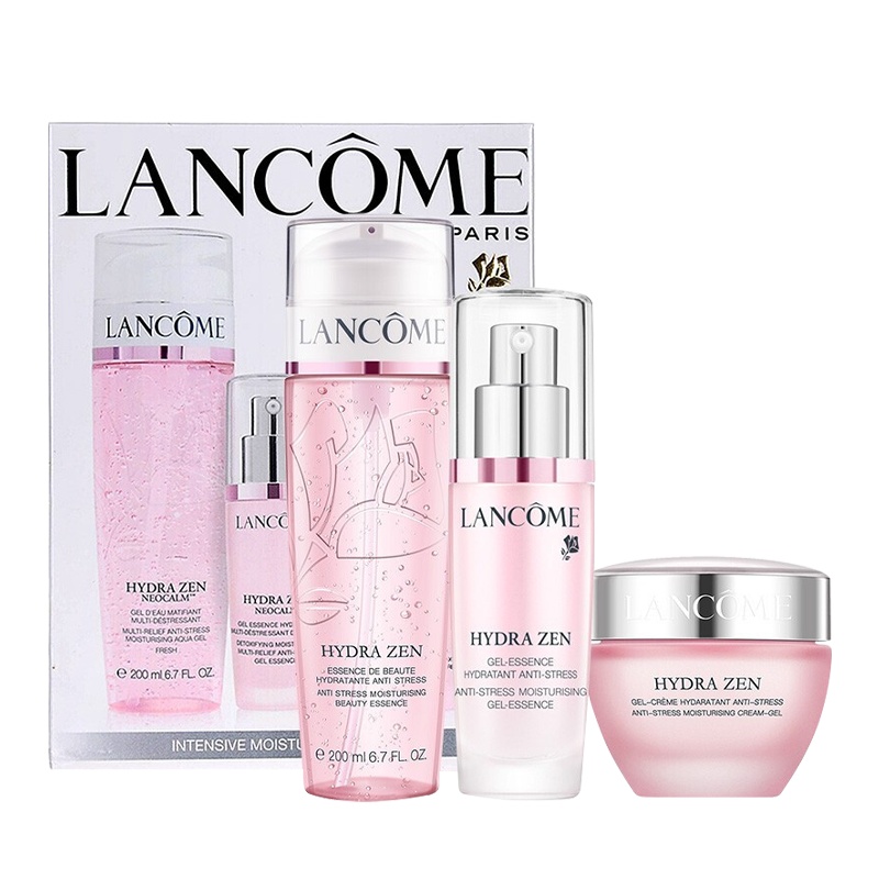 兰蔻(LANCOME)水份缘三件套装 啫哩+精华+凝霜 水分缘日霜晚霜