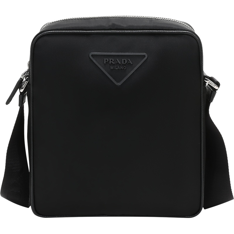 PRADA 普拉达 男士 织物单肩斜挎包带小包 2VH112 074