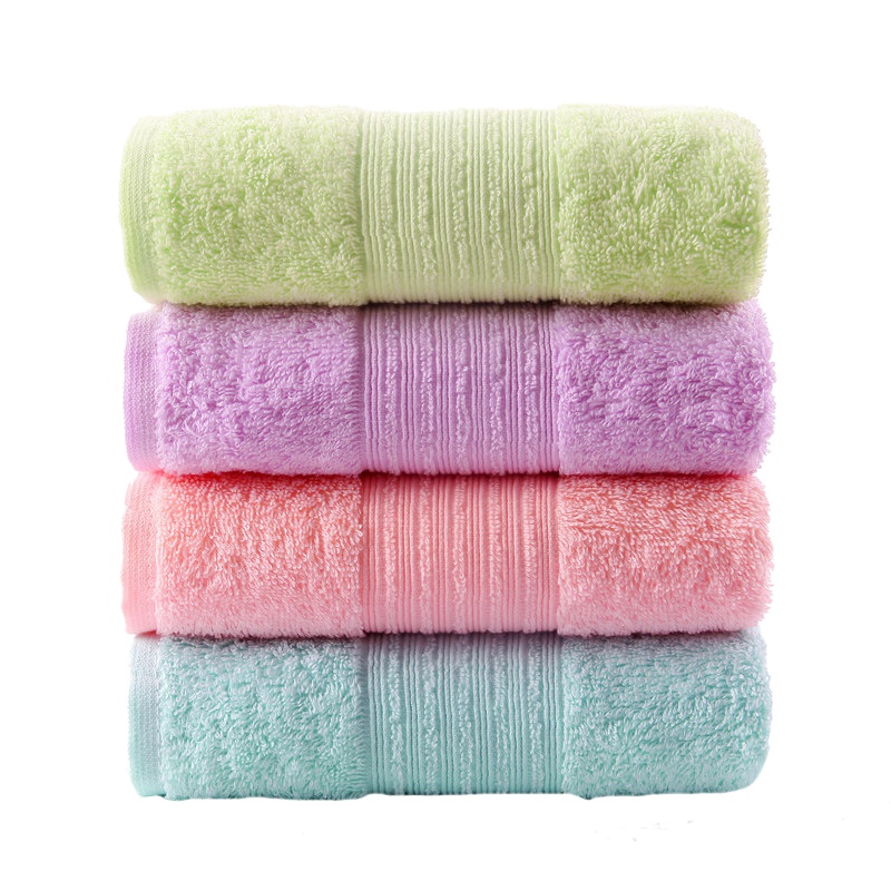 金号纯棉毛巾4条装 柔软舒适吸水成人情侣洗脸大毛巾