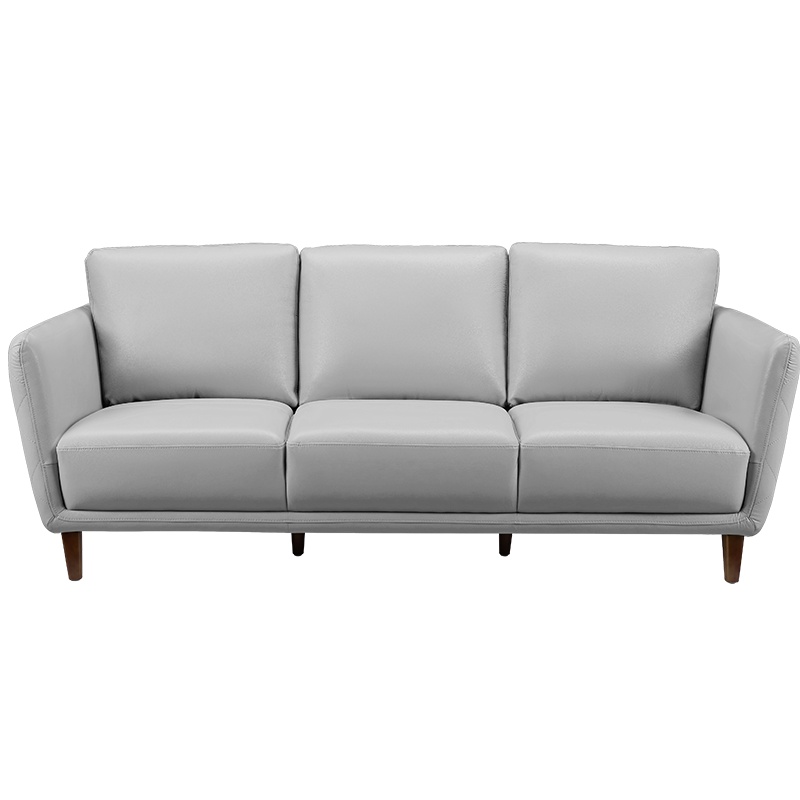 顾家家居(KUKa) 简约北欧真皮小户型客厅整装家具组合皮沙发 8102(不含抱枕扶手枕)