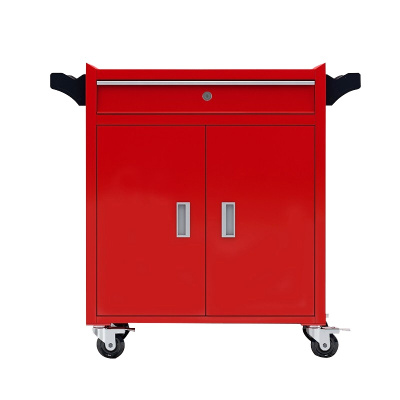 永格加强款抽屉式工具车五金工具箱车间工具柜维修小手推车箱零件柜 一抽（大号）红色工具柜