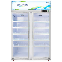 迈玮MW 商用风冷展示柜 850升 冷藏立式商用冰柜 冰箱啤酒水果蔬菜保鲜柜饮料柜风冷无霜双门展示柜