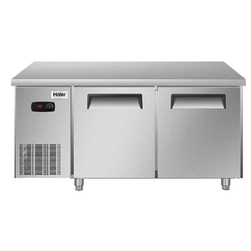 (Haier)海尔厨房冰柜商用卧式冷藏冷冻转换冷柜1.8米冷不锈钢工作台SP-430C/D2