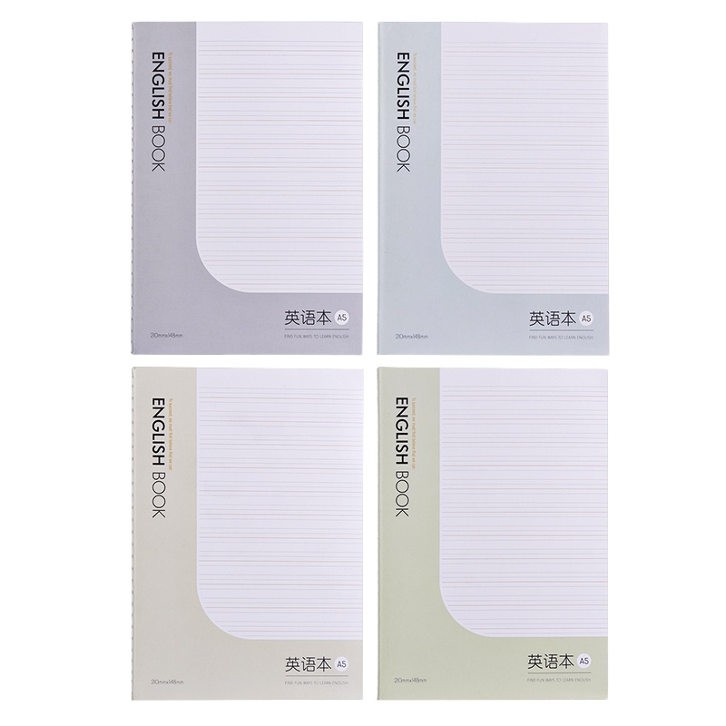 得力 EFA550-01-4 英语本(混)(4本/包)