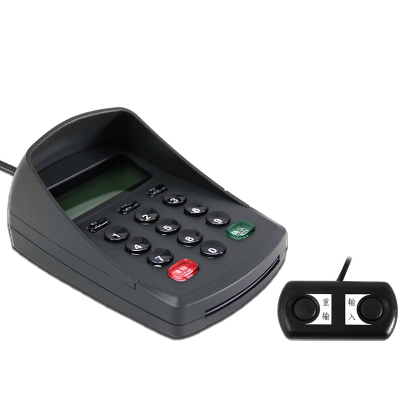 防窥语音密码键盘 语音播报银行医保证券数字密码小键盘台式机电脑收银密码键盘