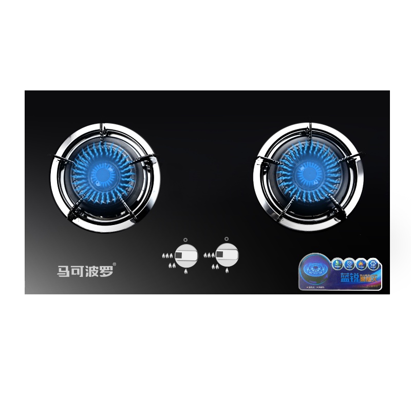 马可波罗 燃气灶双灶4.0KW台嵌两用大火力煤气易清洁家用猛火爆炒节能煤气灶JZY-Q03(138) 液化气