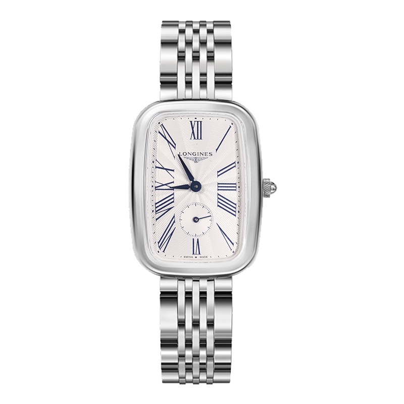 浪琴(LONGINES)瑞士手表 石英表男L6.143.4.71.6 钢带简约大气腕表