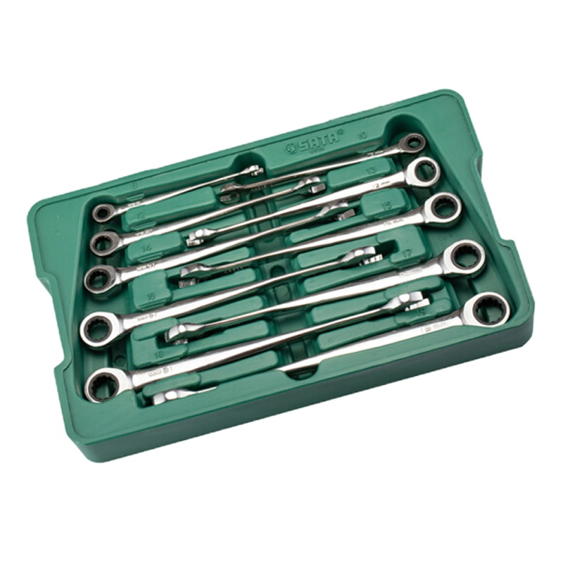 世达10件加长型X柄两用快扳组套 08016