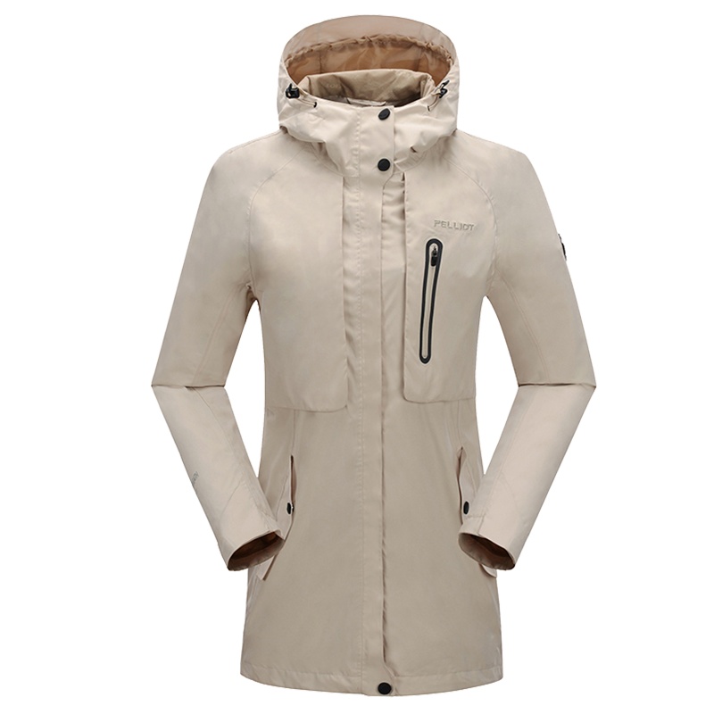 伯希和户外冲锋衣男女士情侣潮牌秋冬防水外套防雨透气潮流涤纶单层透气耐磨防水防风保暖登山夹克