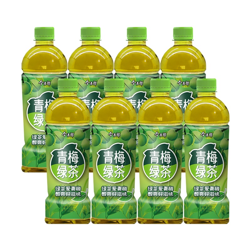今麦郎青梅绿茶饮料酸甜瓶装便携饮品500ml*8瓶小包装果味饮料