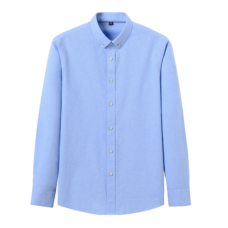 HODO红豆男装 男士长袖衬衫 [100%棉]2020春季商务休闲舒适简约牛津纺长袖衬衫男