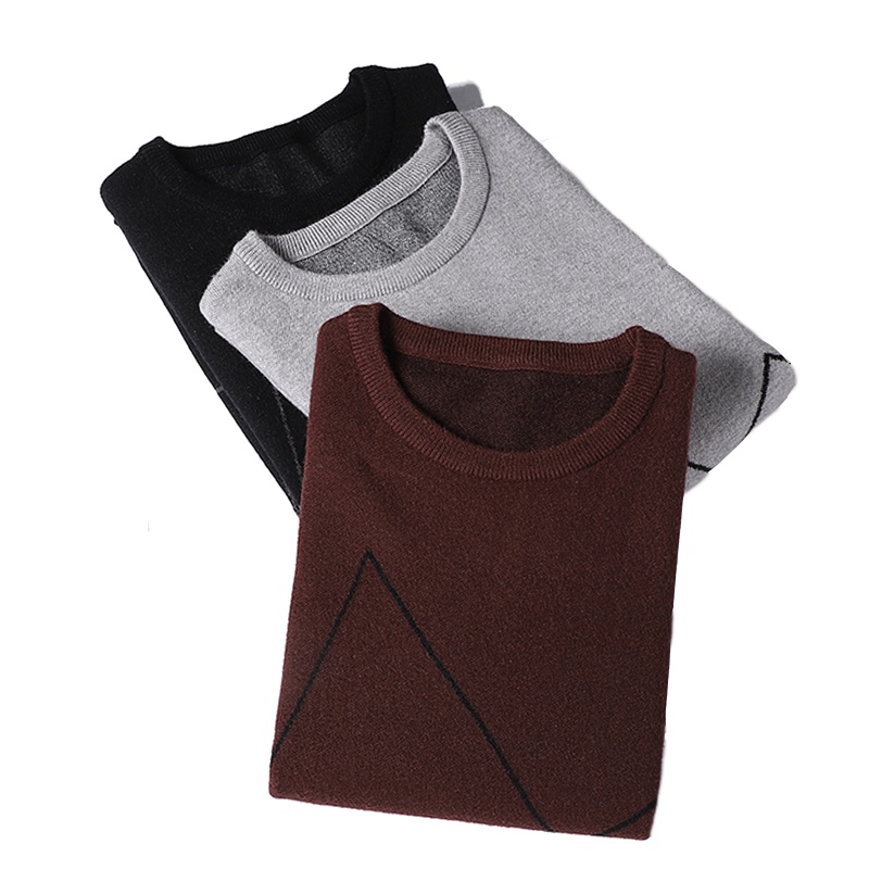 李维犀牛(LEEVIRHINO)秋冬新款毛衣多色可选男士毛衣男针织衫套头时尚百搭休闲男士毛衫男衣服-15