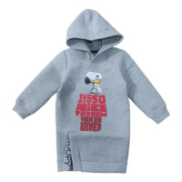 史努比(SNOOPY)女童长款卫衣春秋款空气层连帽卫衣90-120cm
