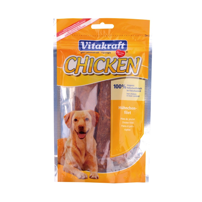Vitakaft卫塔卡夫犬用鸡肉片犬用零食80g