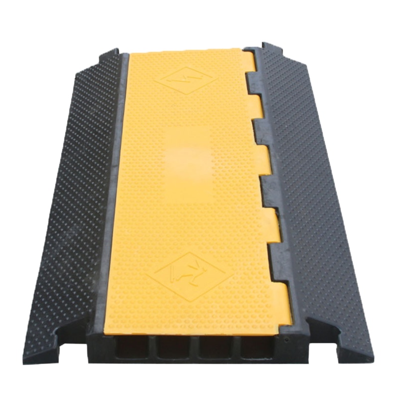 海斯迪克 gnjz-1113 线槽减速 带室内外护线盖线板电缆保护槽橡胶线 PVC盖板四线槽900*500*60mm