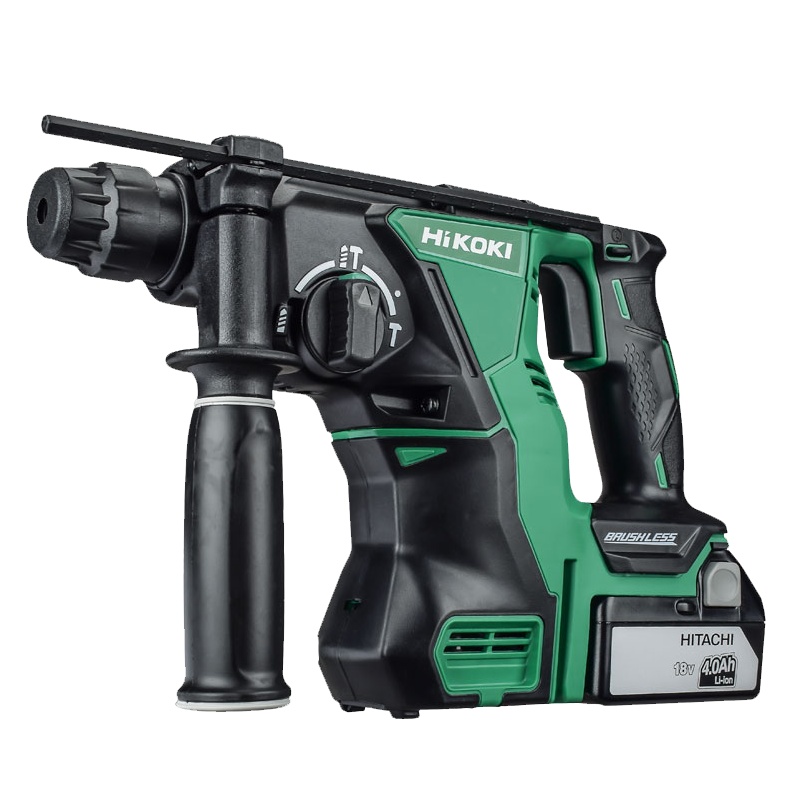 高壹工机 日立 18V充电式锤钻 锂电无刷马达电锤钻电镐三模式四坑 5.0Ah单电 DH18DBL