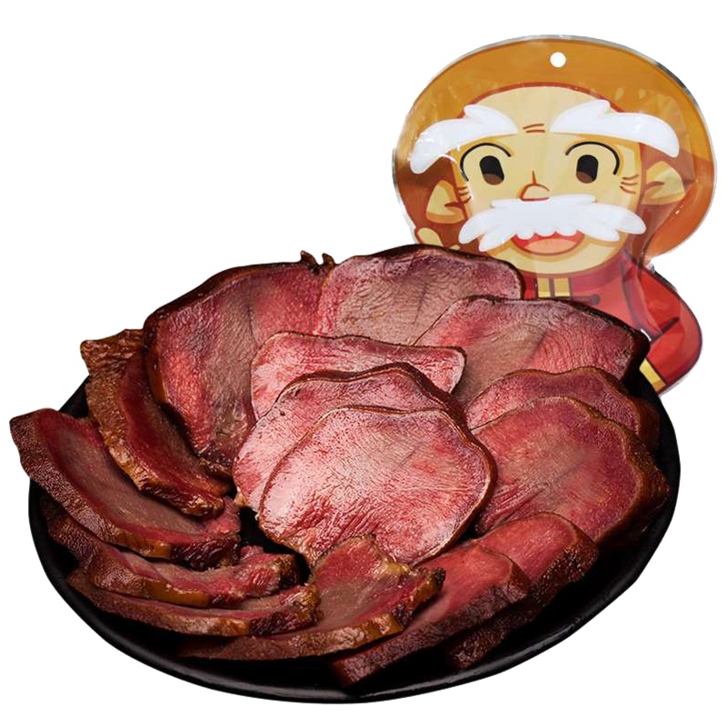 杨大爷腊猪舌头口条500克/袋 成都特产四川烟熏腊肉农家自制腊味