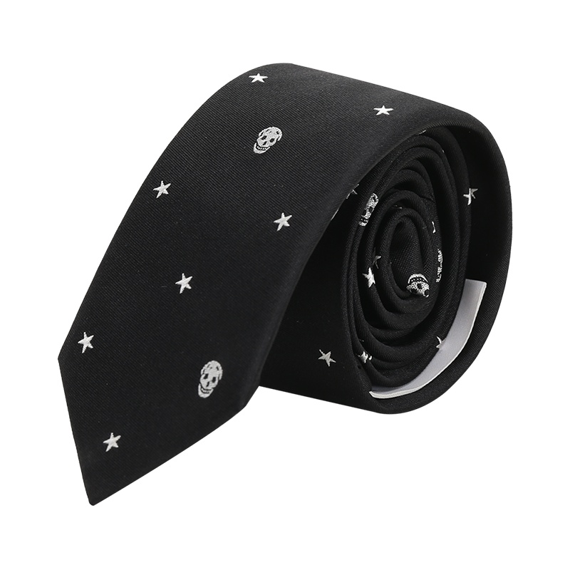 亚历山大·麦昆 ALEXANDER MCQUEEN 男士 桑蚕丝领带623107 4002N