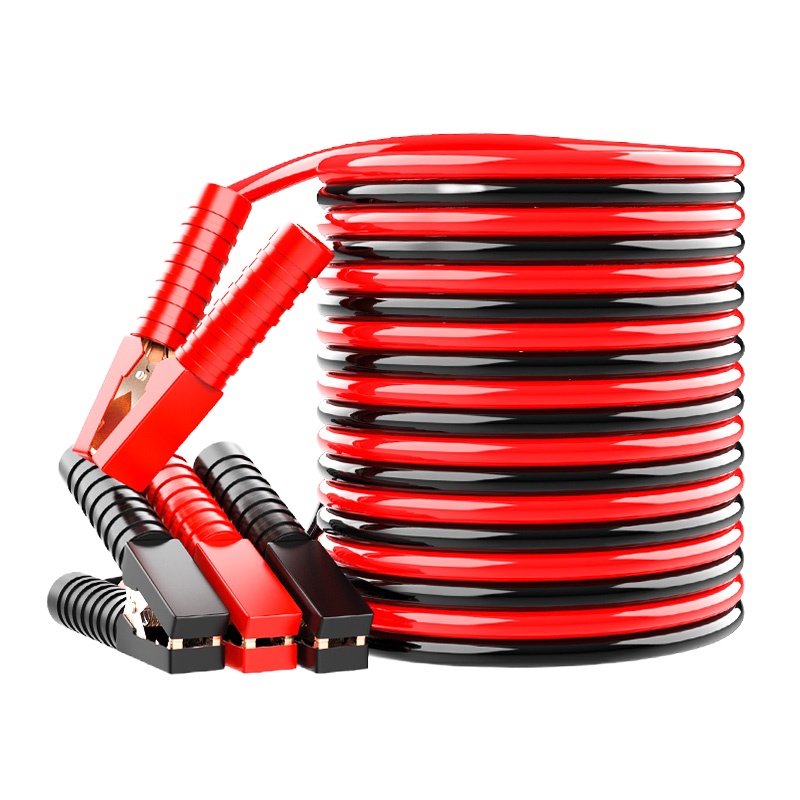 皇驰 汽车电瓶搭火线电瓶线搭电线过江龙电瓶连接线搭车线汽车用电池夹DH40加粗电线搭铁线4米2500A定制