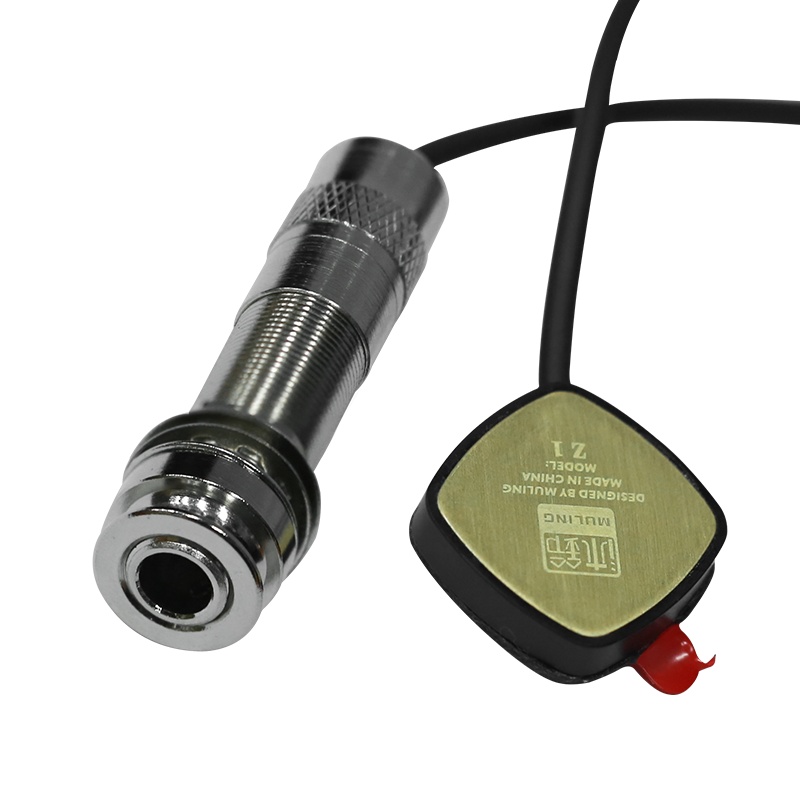 沐铃Z1古典民谣吉他贴片拾音器尤克里里古筝古琴扩音器免开孔 乐器配件